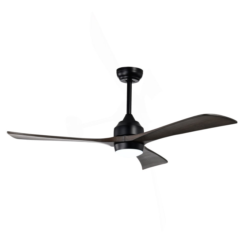 52" Ceiling Fan With Lights Remote Control,Quiet DC Motor 3 Blade Ceiling Fans 6 Speed Levels,Reversible Ceiling Fan, For Patio Living Room, Bedroom, Office,Indoor