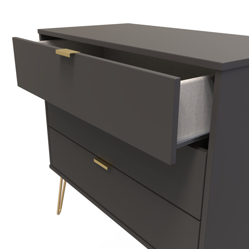 Turah 77cm W 3 - Drawer Chest of Drawers