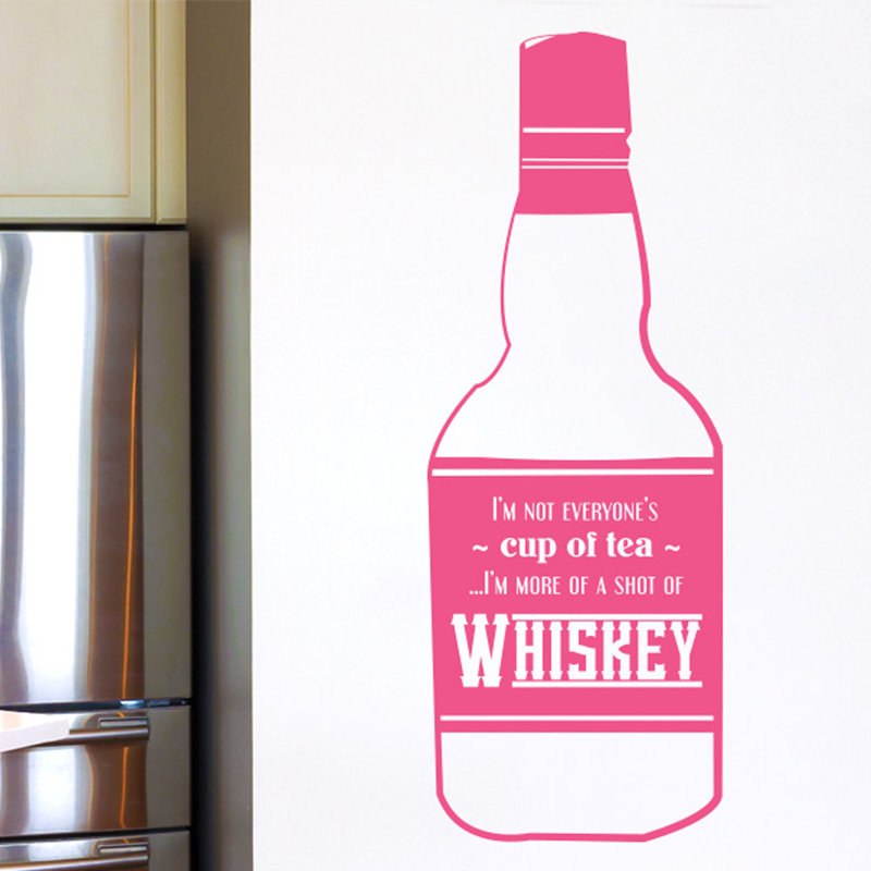 Food & Beverage Wall Decal, Pink