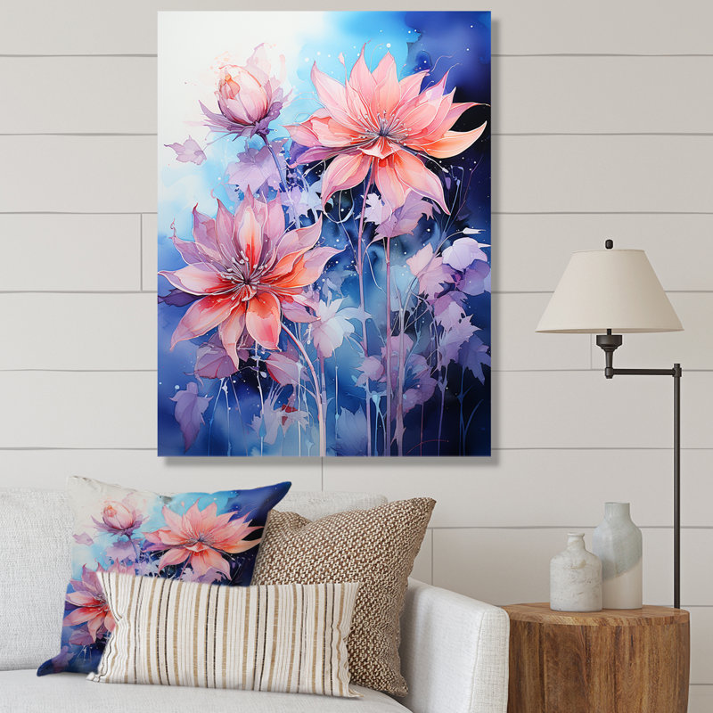 Dalonte Meadow Columbine Dreams sur toile, H 40 po x l 30 po x P 1,5 po, Toile tendue