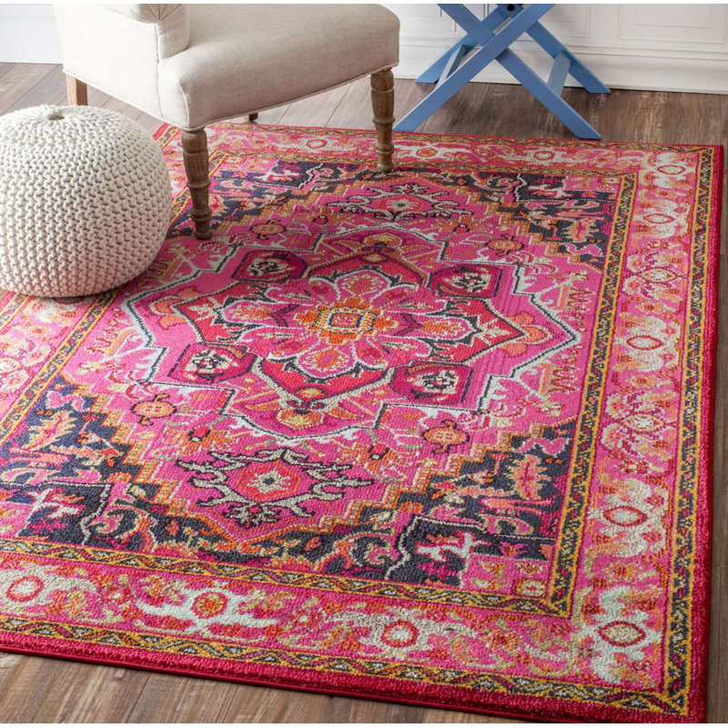 Otisville Pink Rug, Rectangle 269 x 366cm