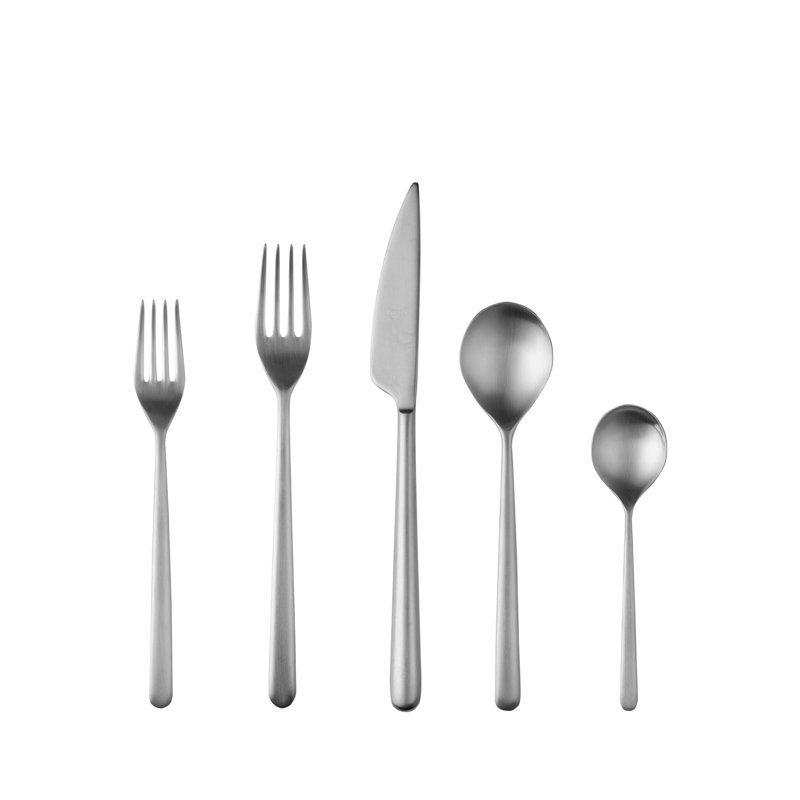 Linea 20 - Piece Stainless Steel Flatware Set - Service for 4, Ice Silver