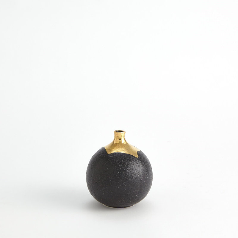 Handmade Ceramic Table Vase, 7" H x 4.75" W x 4.75" D