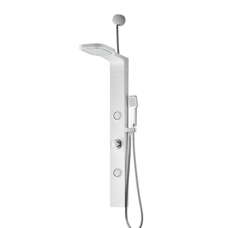 Hacienda 43.31'' Shower Panel with Fixed Shower Head