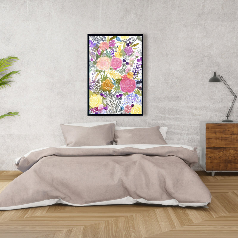 Faisceau de fleurs, reproduction sur toile