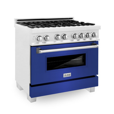 Cuisinière à double combustible ZLINE 36 po avec 6 brûleurs et four ZLINE