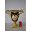 Black And Gold Large Krater Decoration Resin Vase Size: 17" X 10" X 16"H