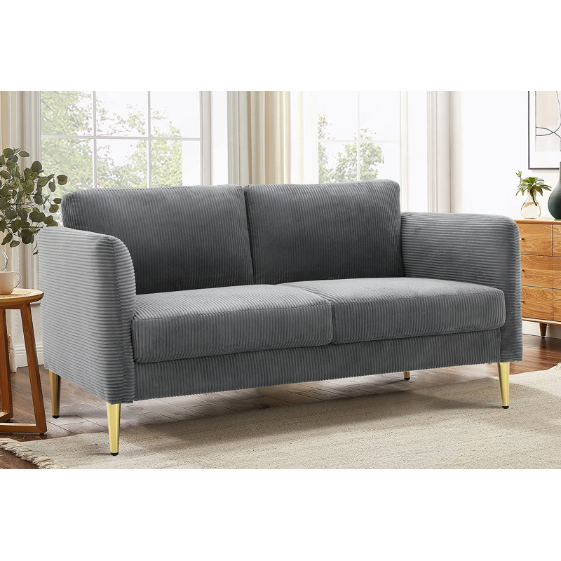 Causeuse 60,63 po, Gris