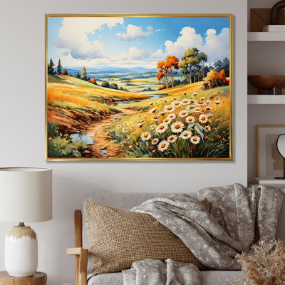 «Meadow Sunflower Symphony» sur toile