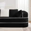 ELYSEES Right 2-Seater Sofa W/Pillows Teddy Fabric-801191119