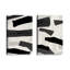 12 "X 8" Sable Layers, ensemble de 2 impressions sur toile dans un cadre en chrome poli-1468150189-1468150188
