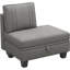Repose-pieds avec rangement Creasong 1Pc avec dossier, module D du canapé modulaire-10830444