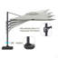 Parasol de patio carré en porte-à-faux 11 pi (sans base de parasol)-679304800