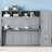 Gray Full Size Bed, Multifunctional Wall Tailor Layout, 107.5"L Product Depth