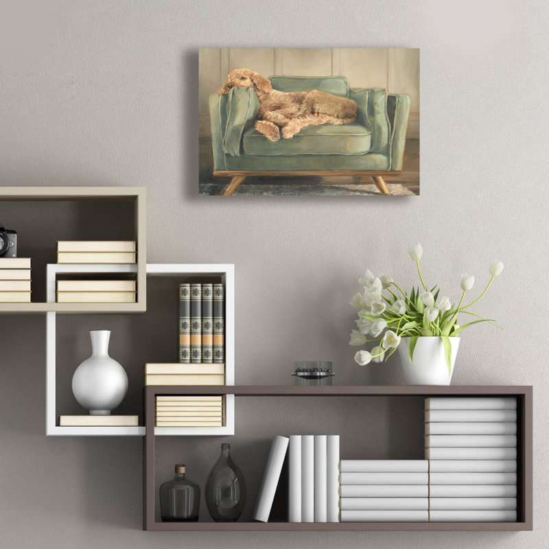 «Traditional Canine Portrait 1» par Ethan Harper, art mural en verre acrylique, H 16 po x l 24 po