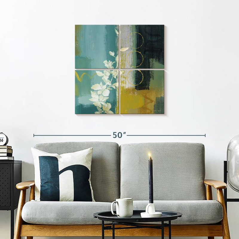 Harnek floral méditerranéen II, H 26 po x l 26 po