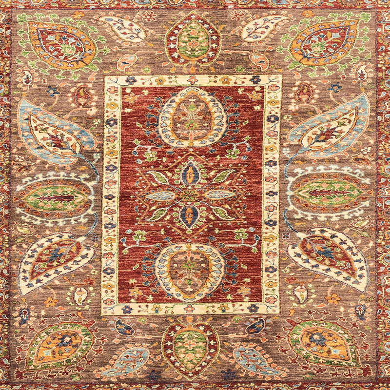 Abstract Indoor Rug, Square 4'