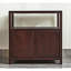 Armoire décorative avec porte grillagée de style chinois