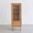 Solid Oak Storage Cabinet For Living Room, Free-Standing Corner Cabinets Storage Table