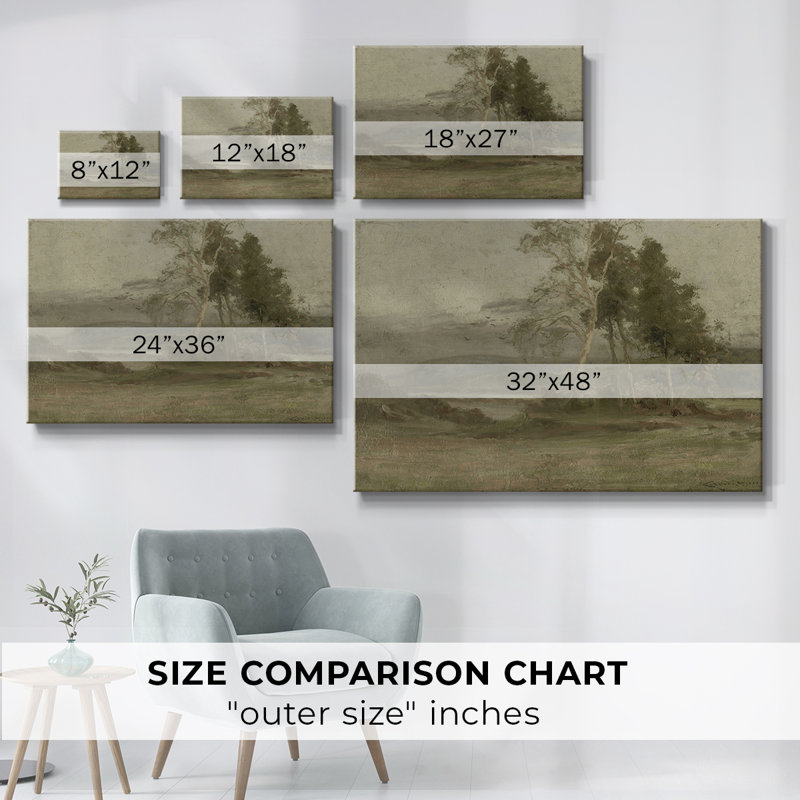 «Vintage Landscape -DCCI» sur, Toile tendue, H 13 po x l 19 po x P 1,5 po