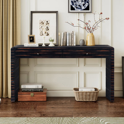 Ephemeral Wooden Entryway Table Console Table With Storage Drawers