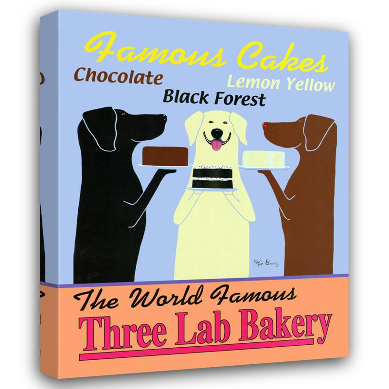 Three Lab Bakery, H 46 po x l 36 po