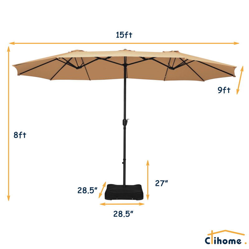 Parasol de marché 15 ', Beige