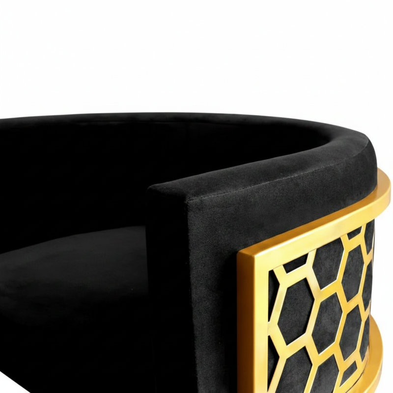 Klara Counter Stool With Velvet Upholstery
