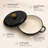 3.5 Quart Enameled Cast Iron Round Braiser Pan with Self-Basting Lid and Loop Handles (Black)-135746694