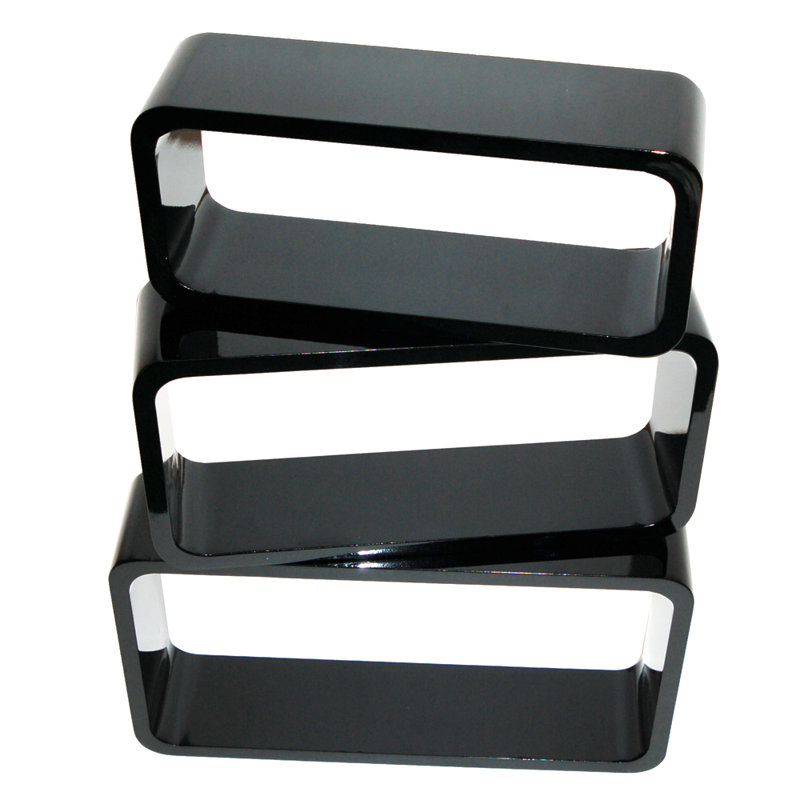 Parkland 3 Piece Accent Shelf, Black