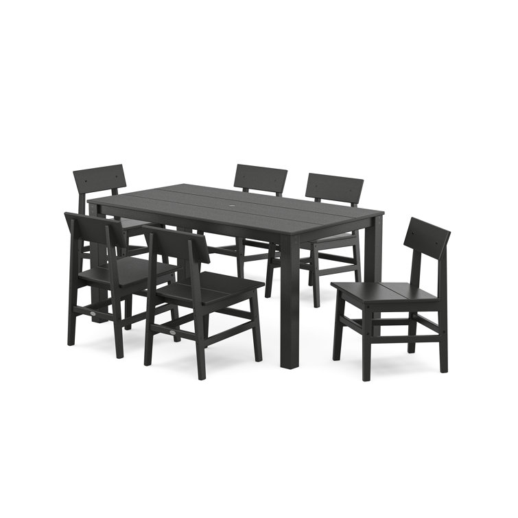 AllModern Chair 7-Piece Parsons Dining Table Set