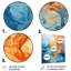 «Aqua Dream Rush Flow 1», art mural abstrait en métal-2077419592