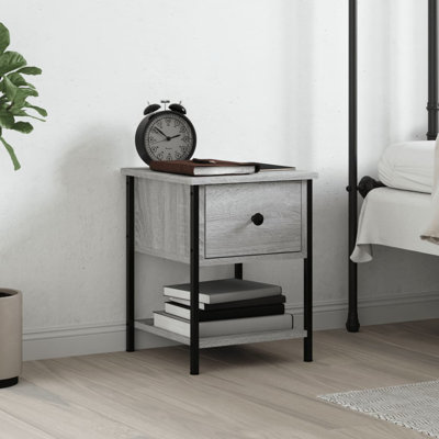 Lympsham 34cm W Iron Bedside Table