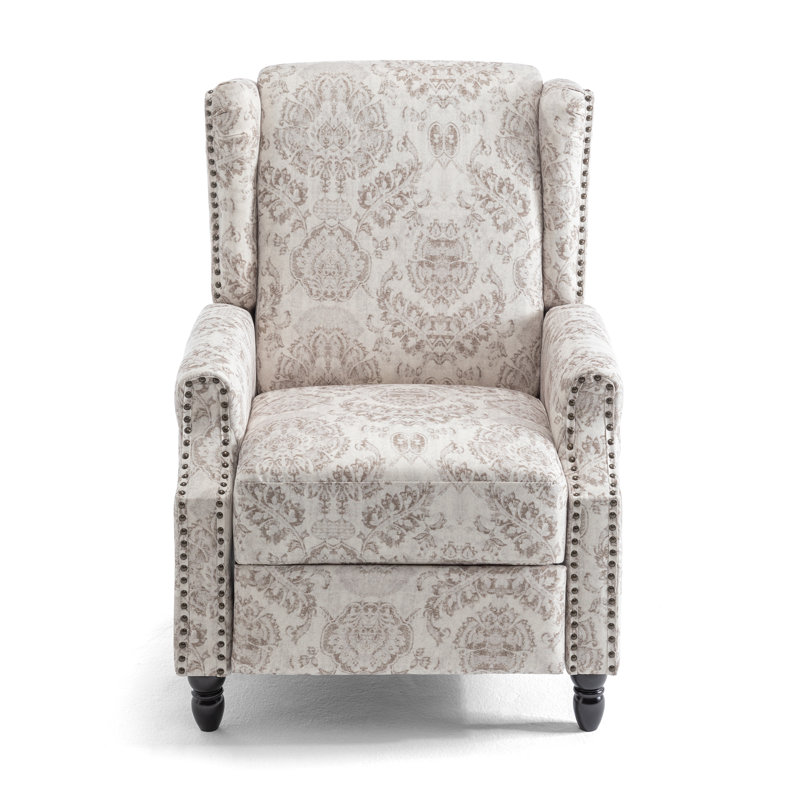 Fauteuil inclinable manuel standard, Floral beige