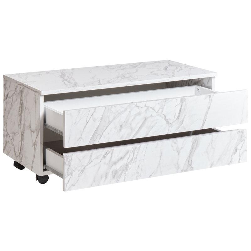Bathroom Cabinet TERESINA with Wheels 80 cm