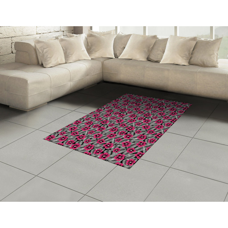 Luau High Density Long Fiber Poly Threads Decorative Area Rug Carpet, Rectangle 2'7" x 5'