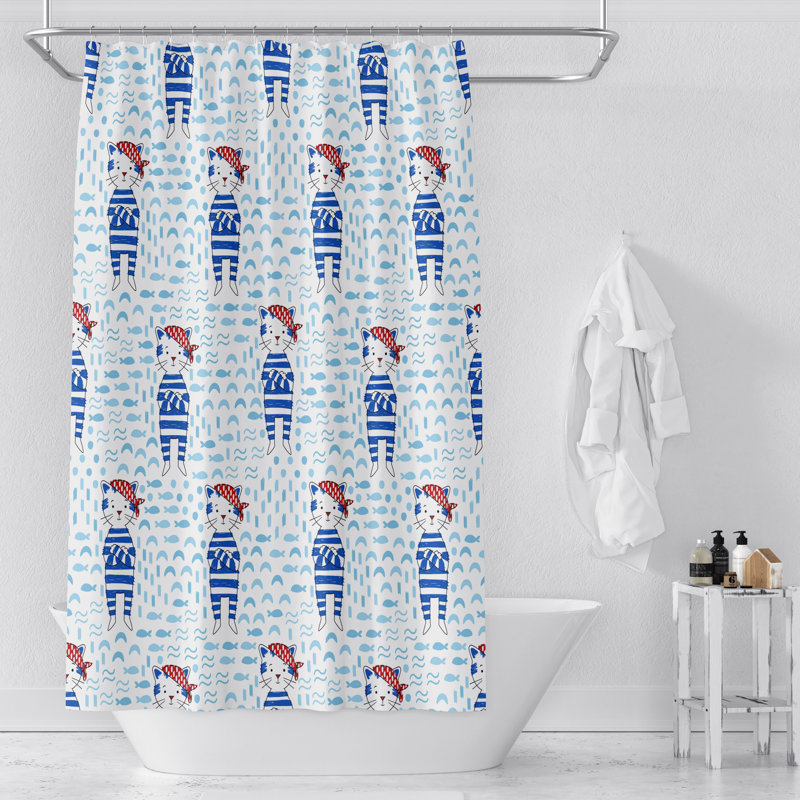 Rideau de douche simple, H 70 po x l 93 po