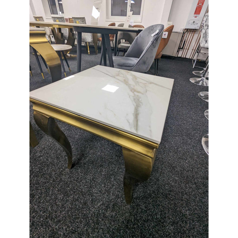 Ashbie gold ceramic End Table
