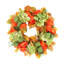 Couronne d'automne avec hortensias et renoncules