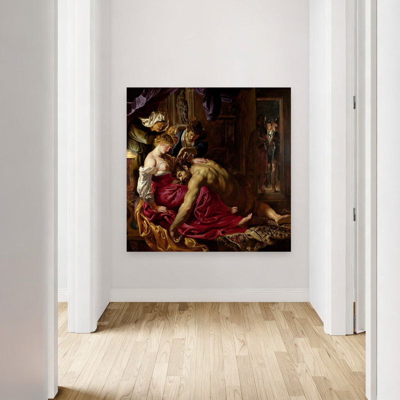 Samson et Delilah, impression d'art mural classique et mystique abstrait, H 48 po x l 48 po