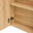 Natural Wood Grain Multi-Function Mirror Cabinet - Clear Mirror and Storage Space. MDF material mirror cabinet,a separate wall mounted bathroom mirror for storage and space saving