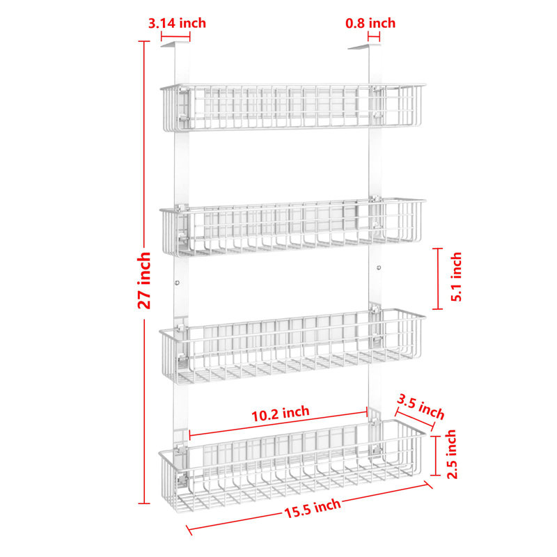 Ensemble de pots et étagères Wall Spice, Blanc