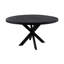 Angilina Round Solid Wood Top Metal Base Dining Table-385853469-385853444