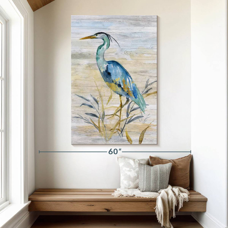 Brampt Blue Heron II, 51" H x 34" W