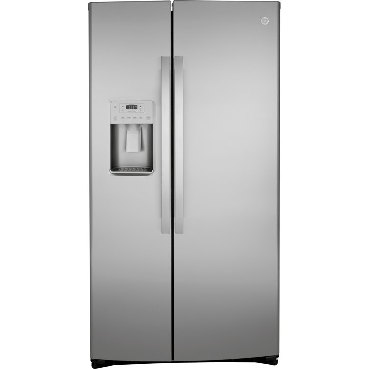 GE Appliances 36" 21.8 Cubic Feet Side By Side Refrigerator with Water and Ice Dispenser