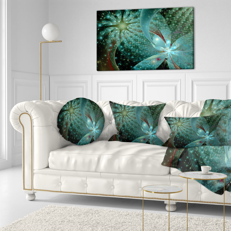 Coussin lombaire en fleur symétrique floral