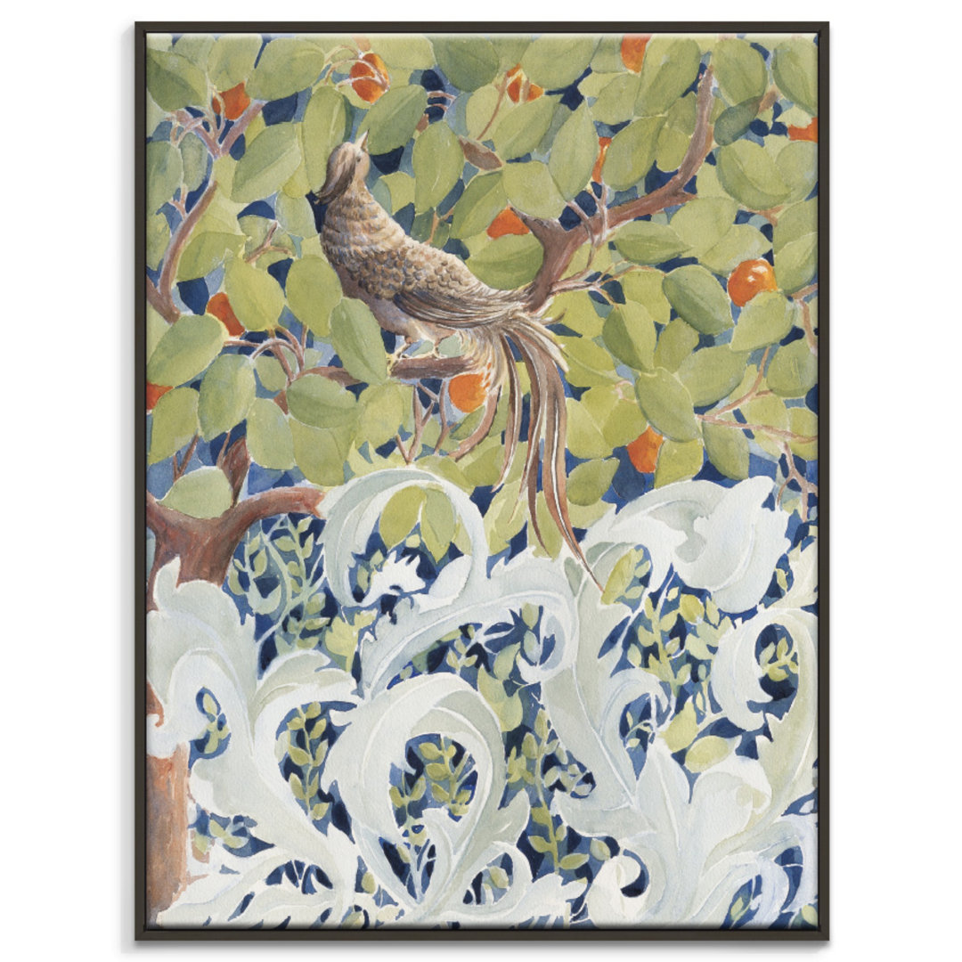 'Happy Serenade' Framed Art Print on Canvas