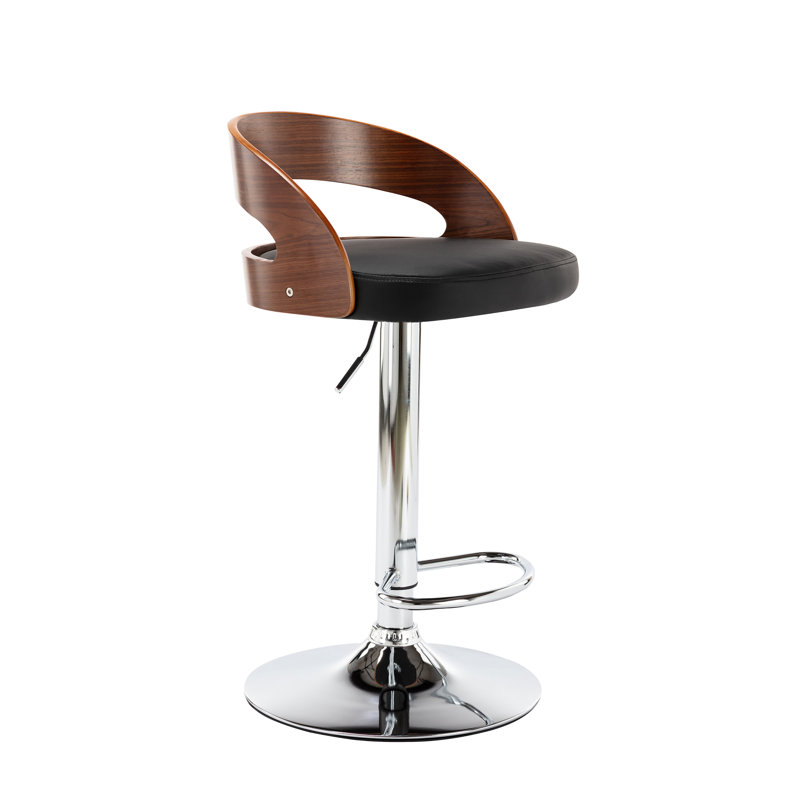 Tabouret de bar Aviella, Noir