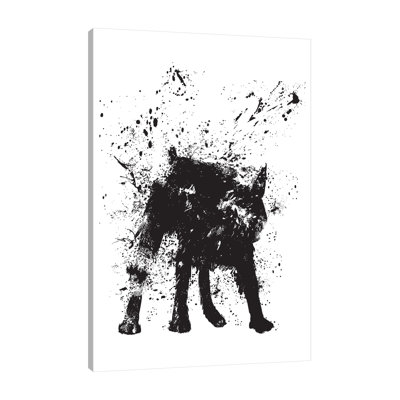 «Wet Dog», toile tendue par Balazs Solti