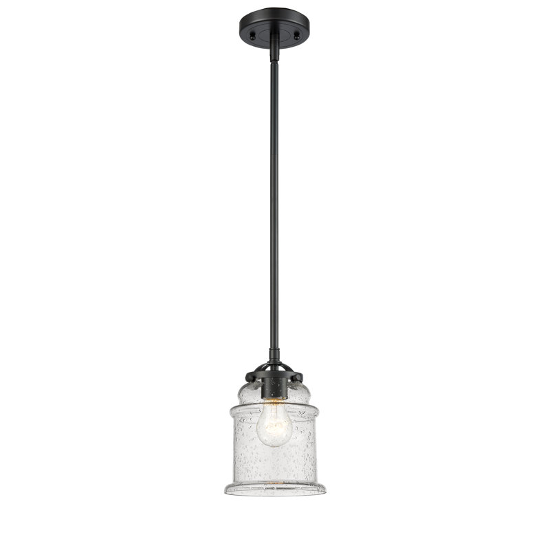 Luminaire suspendu conique à 1 lumière Alexandira, Grainé, Bronze huilé, Ampoule non incluse